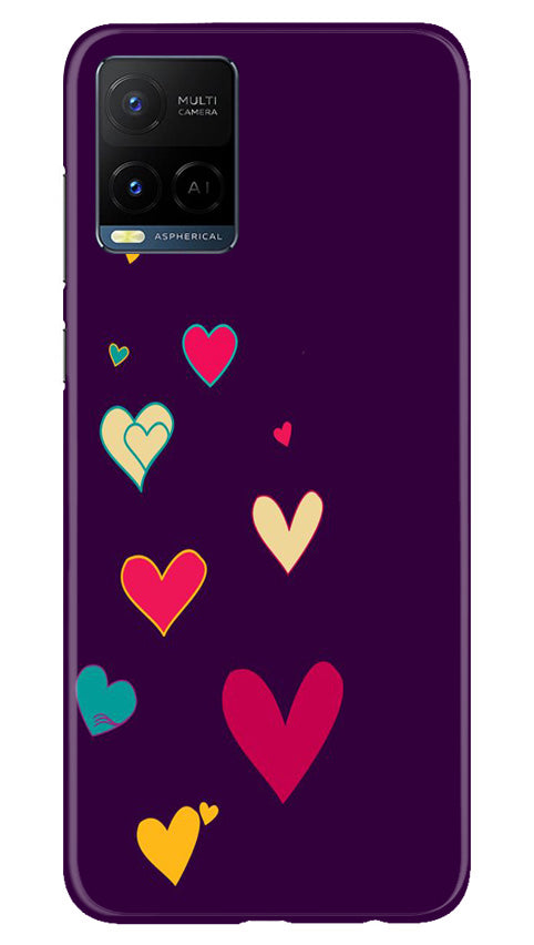 Purple Background Case for Vivo Y21A  (Design - 107)