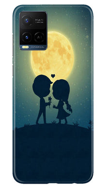 Love Couple Mobile Back Case for Vivo Y21e  (Design - 109)