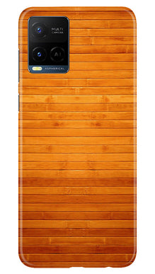 Wooden Look Mobile Back Case for Vivo Y21T  (Design - 111)