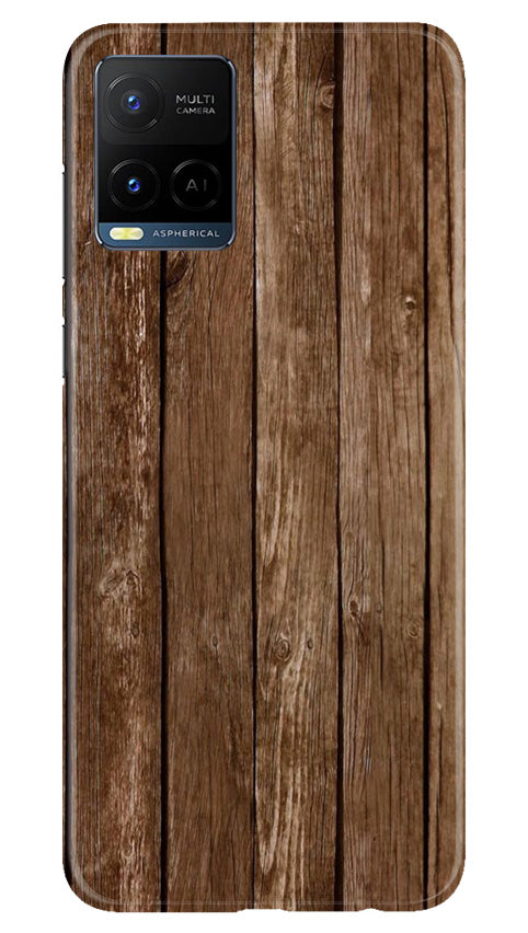 Wooden Look Case for Vivo Y21e  (Design - 112)