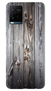 Wooden Look Mobile Back Case for Vivo Y21e  (Design - 114)