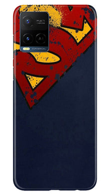 Superman Superhero Mobile Back Case for Vivo Y21e  (Design - 125)