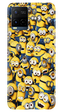 Minions Mobile Back Case for Vivo Y21A  (Design - 126)
