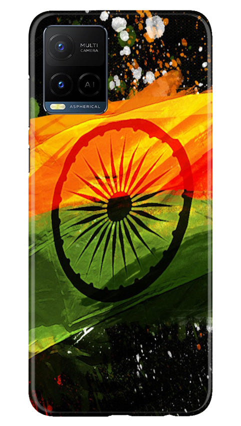 Indian Flag Case for Vivo Y21e  (Design - 137)