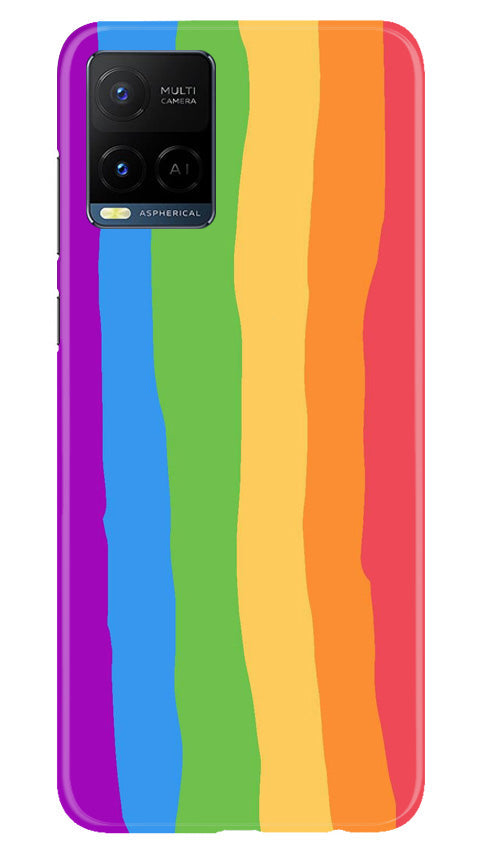 Multi Color Baground Case for Vivo Y21e  (Design - 139)