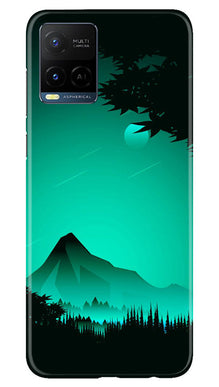 Moon Mountain Mobile Back Case for Vivo Y21e (Design - 173)
