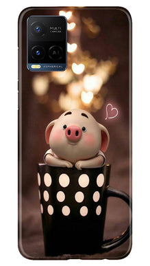 Cute Bunny Mobile Back Case for Vivo Y21e (Design - 182)