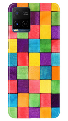 Colorful Square Mobile Back Case for Vivo Y21e (Design - 187)