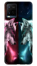 Wolf fight Case for Vivo Y21e (Design No. 190)