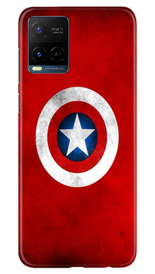 Captain America Mobile Back Case for Vivo Y21e (Design - 249)