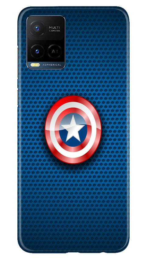 Captain America Shield Case for Vivo Y21e (Design No. 222)