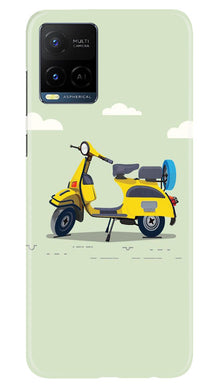 Vintage Scooter Mobile Back Case for Vivo Y21e (Design - 229)