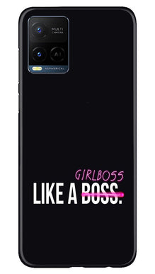 Like a Girl Boss Mobile Back Case for Vivo Y21e (Design - 234)