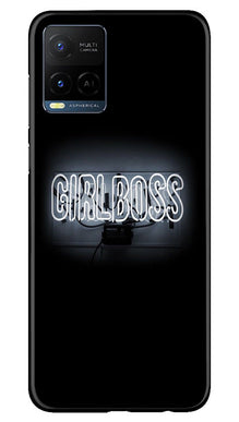 Girl Boss Black Mobile Back Case for Vivo Y21T (Design - 237)