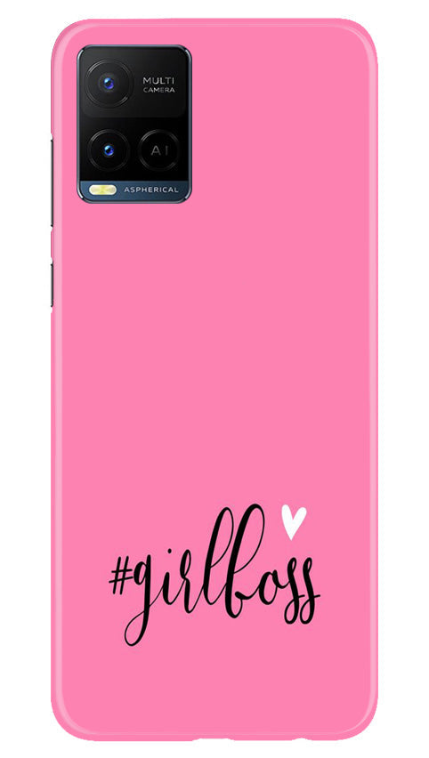 Girl Boss Pink Case for Vivo Y21e (Design No. 238)