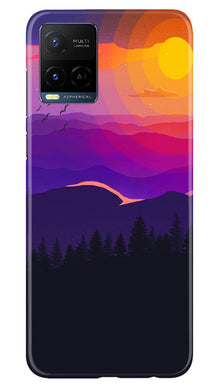 Sun Set Mobile Back Case for Vivo Y21e (Design - 248)