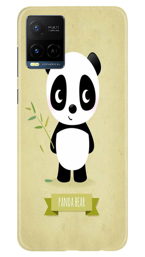 Panda Bear Mobile Back Case for Vivo Y21e (Design - 279)