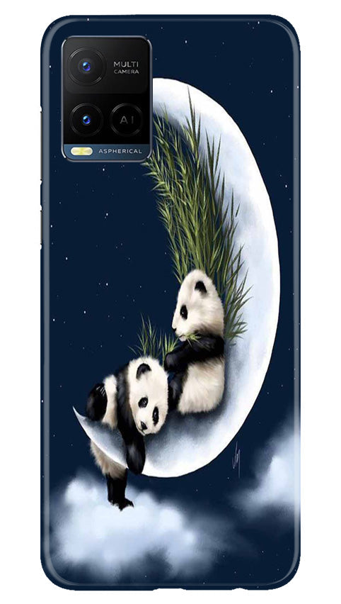 Panda Moon Mobile Back Case for Vivo Y21e (Design - 280)