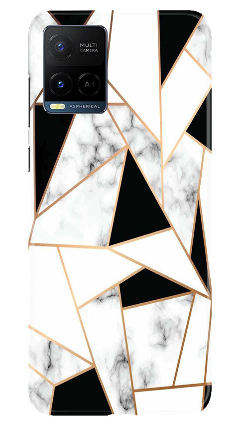 Marble Texture Mobile Back Case for Vivo Y21e (Design - 284)