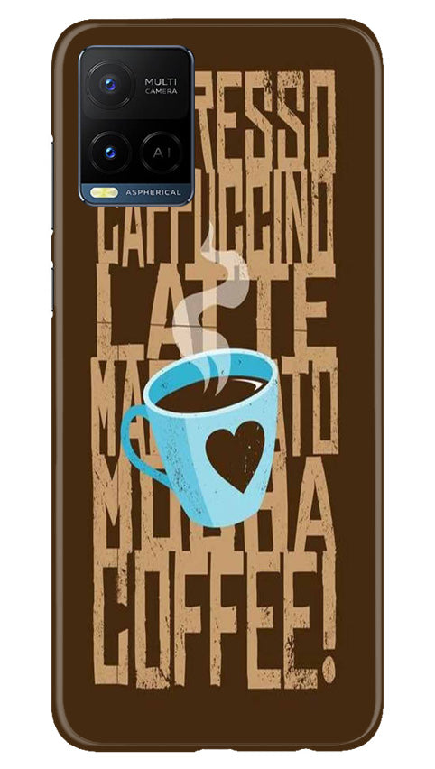 Love Coffee Mobile Back Case for Vivo Y21e (Design - 311)