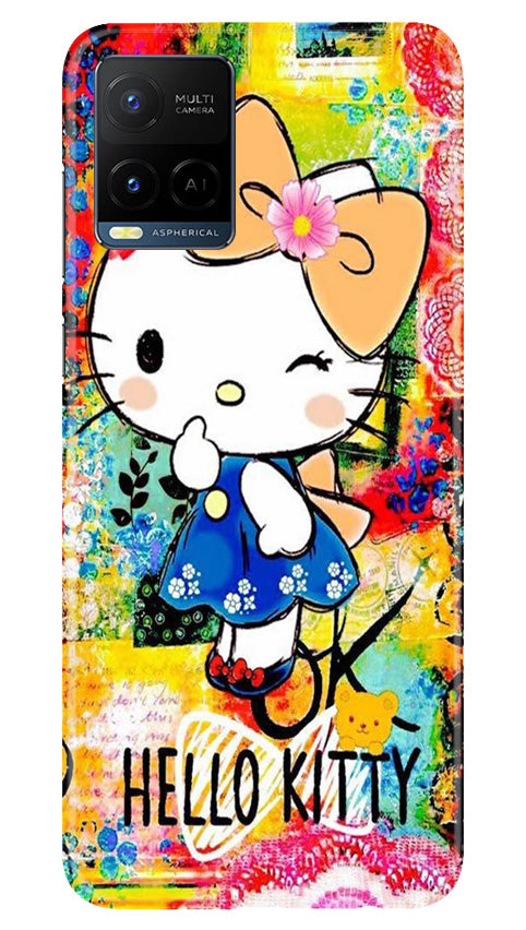 Hello Kitty Mobile Back Case for Vivo Y21e (Design - 321)