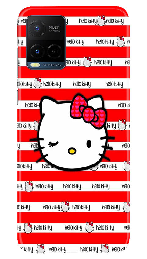 Hello Kitty Mobile Back Case for Vivo Y21e (Design - 323)