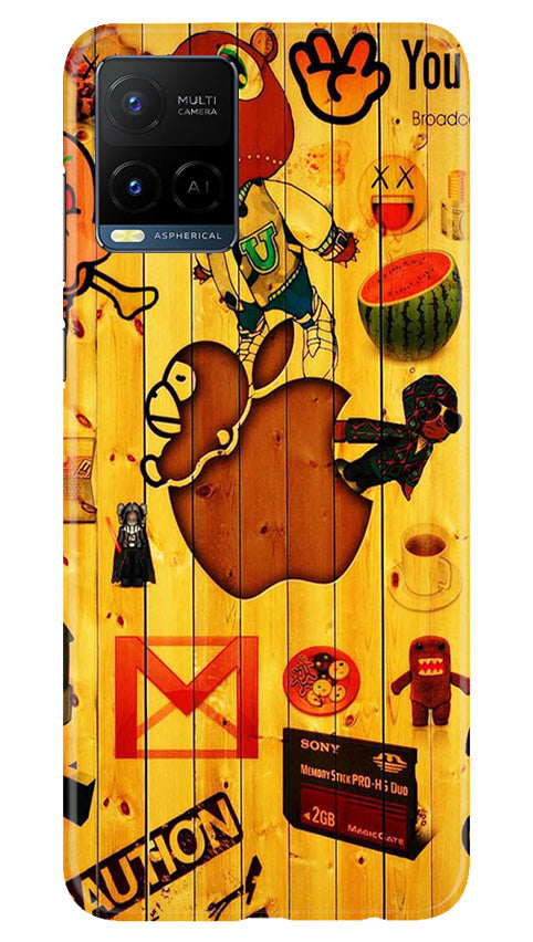 Wooden Texture Mobile Back Case for Vivo Y21e (Design - 326)