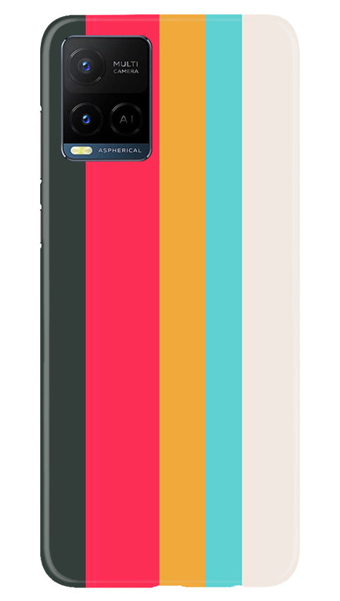 Color Pattern Mobile Back Case for Vivo Y21e (Design - 328)