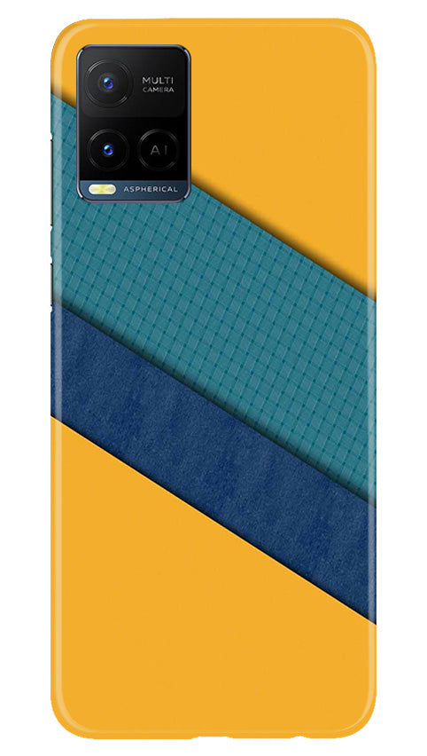 Diagonal Pattern Mobile Back Case for Vivo Y21e (Design - 329)