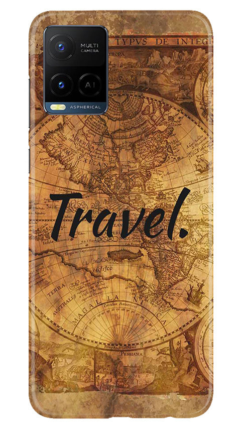 Travel Mobile Back Case for Vivo Y21e (Design - 334)