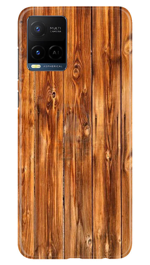 Wooden Texture Mobile Back Case for Vivo Y21T (Design - 335)
