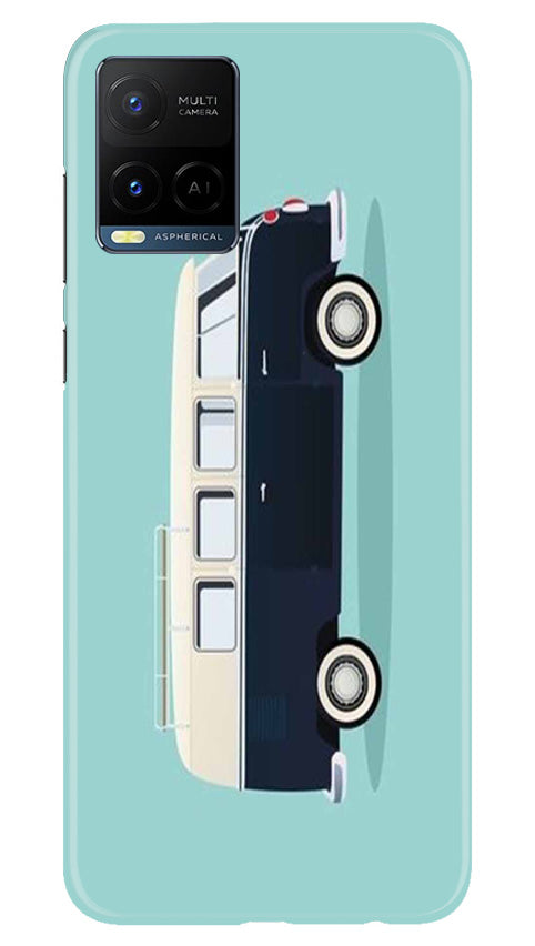 Travel Bus Mobile Back Case for Vivo Y21T (Design - 338)