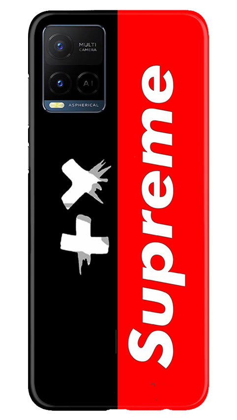 Supreme Mobile Back Case for Vivo Y21e (Design - 347)