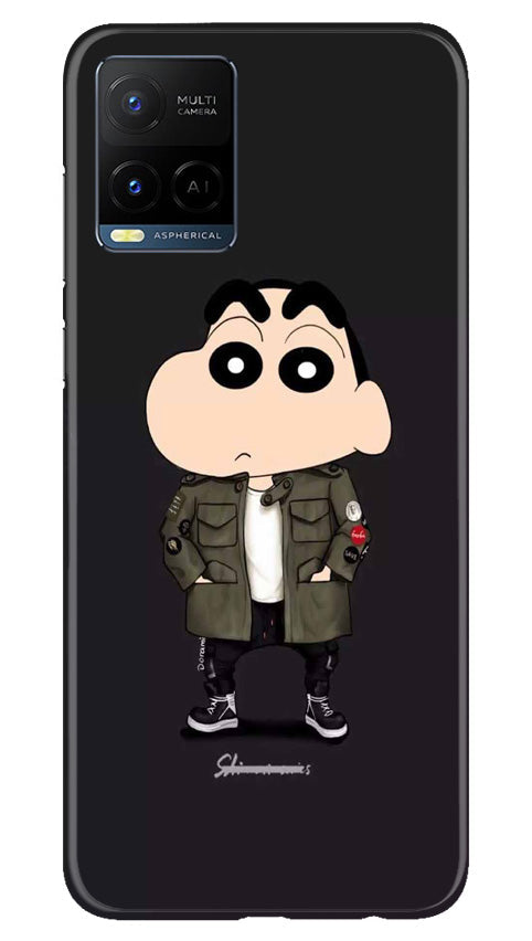 Shin Chan Mobile Back Case for Vivo Y21e (Design - 349)
