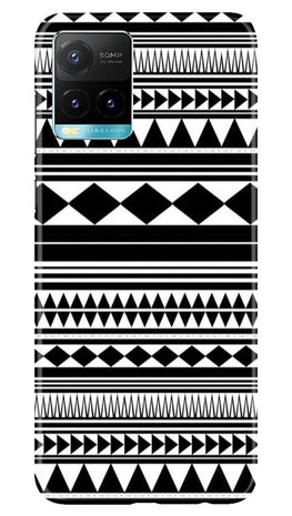 Black white Pattern Case for Vivo Y33s