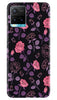 Rose Black Background Case for Vivo Y33s