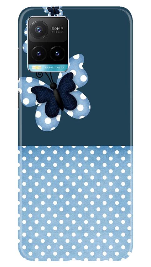 White dots Butterfly Case for Vivo Y33s