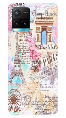 Paris Eiftel Tower Mobile Back Case for Vivo Y33s (Design - 54)
