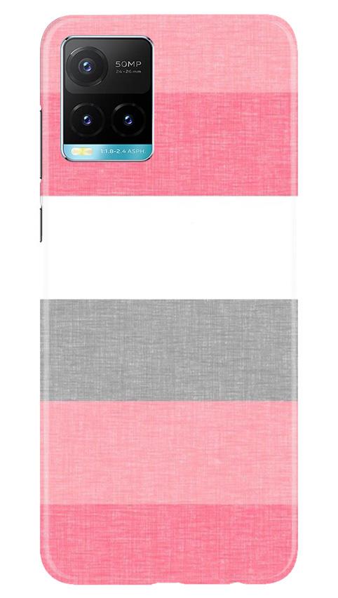 Pink white pattern Case for Vivo Y33s