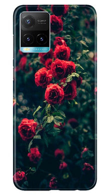 Red Rose Mobile Back Case for Vivo Y33s (Design - 66)
