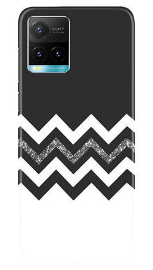 Black white Pattern2Mobile Back Case for Vivo Y33s (Design - 83)