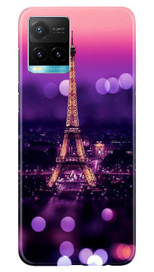 Eiffel Tower Mobile Back Case for Vivo Y33s (Design - 86)