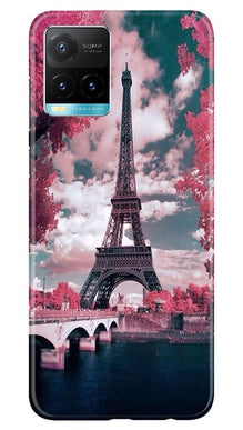 Eiffel Tower Mobile Back Case for Vivo Y33s  (Design - 101)