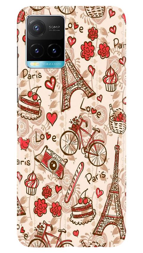 Love Paris Case for Vivo Y33s(Design - 103)
