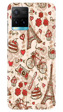 Love Paris Mobile Back Case for Vivo Y33s  (Design - 103)