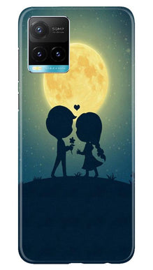 Love Couple Mobile Back Case for Vivo Y33s  (Design - 109)