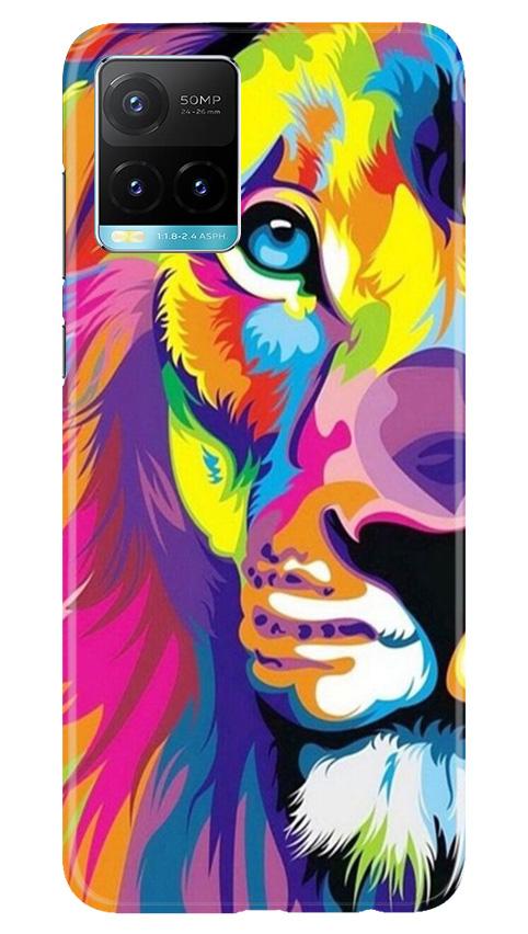 Colorful Lion Case for Vivo Y33s(Design - 110)