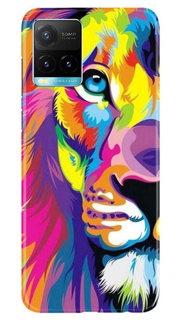 Colorful Lion Case for Vivo Y33s(Design - 110)