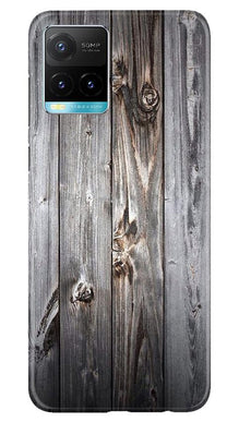 Wooden Look Mobile Back Case for Vivo Y33s  (Design - 114)