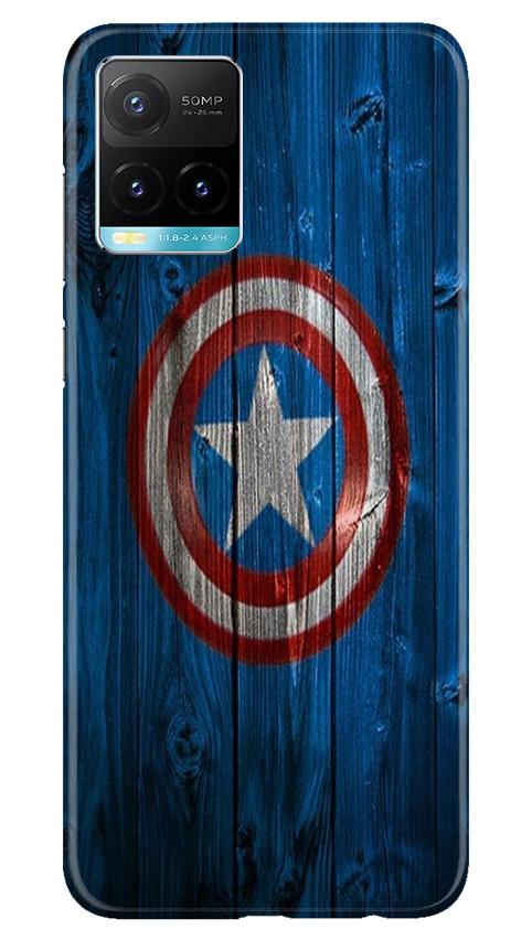 Captain America Superhero Case for Vivo Y33s  (Design - 118)